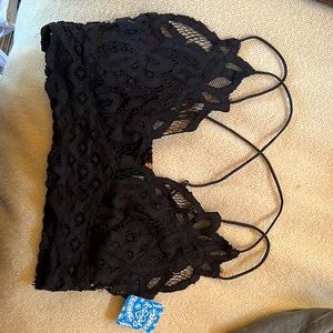 Free People Black Bralette